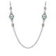 Gabriel Fashion Silver / 18 Karat Two-Tone Roaring 20's Diamond By The Yard Necklace NK2638-20MYJGA