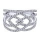 Gabriel Fashion 14 Karat Lusso Diamond Ladies' Ring LR50662W45JJ