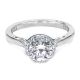 2639RD65 Tacori Dantela Platinum Engagement Ring