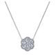 Gabriel Fashion 14 Karat Clustered Diamonds Necklace NK4953W44JJ