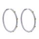 Gabriel Fashion Silver / 18 Karat Two-Tone Hoops Hoop Earrings EG10724MY5JJ