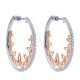 Gabriel Fashion 14 Karat Two-Tone Hoops Hoop Earrings EG12074T45JJ