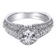 Gabriel 14 Karat Contemporary Engagement Ring ER96101W44JJ