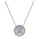 Gabriel Fashion 14 Karat Clustered Diamonds Necklace NK4958W44JJ