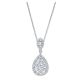 Gabriel Fashion 14 Karat Clustered Diamonds Necklace NK3839W45JJ