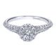 Gabriel 14 Karat Contemporary Engagement Ring ER910936W44JJ