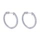 Gabriel Fashion 14 Karat Hoops Hoop Earrings EG10856W45JJ