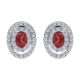 Gabriel Fashion 14 Karat Lusso Color Stud Earrings EG9684W45RB