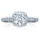 Tacori 2618CU65 Platinum Reverse Crescent Engagement Ring