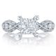 2644PR6512 Platinum Tacori Classic Crescent Engagement Ring