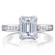 2646-25EC7X5 Platinum Tacori Dantela Engagement Ring