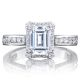 2646-3EC75X55 Platinum Tacori Dantela Engagement Ring