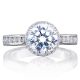 2646-3RDR75 Platinum Tacori Dantela Engagement Ring