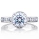 2646-3RDR7 Platinum Tacori Dantela Engagement Ring