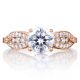 Tacori 2648RD65PK 18 Karat Ribbon Engagement Ring