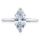 2650MQ12X6 Platinum Simply Tacori Engagement Ring