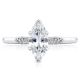 2651MQ10X5 Platinum Simply Tacori Engagement Ring