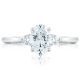 2656OV75X55 Platinum Simply Tacori Engagement Ring