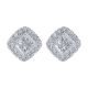 Gabriel Fashion 14 Karat Clustered Diamonds Stud Earrings EG12280W45JJ