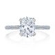 2680OV85X65 Platinum Tacori Classic Crescent Engagement Ring