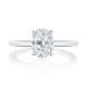 268917OV85X65 Platinum Tacori Dantela Engagement Ring