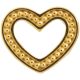 Endless Jewelry Frosty Heart Gold Plated Charm 51301