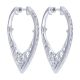 Gabriel Fashion Silver Hoops Hoop Earrings EG12022SVJWS