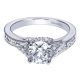 Gabriel 14 Karat Contemporary Engagement Ring ER6357W44JJ