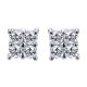 Gabriel Fashion 14 Karat Clustered Diamonds Stud Earrings EG9164W45JJ