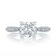 2645RD712 Platinum Tacori Classic Crescent Engagement Ring