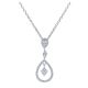 Gabriel Fashion 14 Karat Clustered Diamonds Necklace NK1139W45JJ