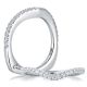 A.JAFFE Signature Platinum Diamond Wedding Ring MRS240 / 30