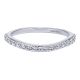 Gabriel 14 Karat Contemporary Wedding Band WB10931W44JJ