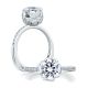 A.JAFFE Platinum Signature Engagement Ring MES563