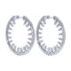 Gabriel Fashion Silver Hoops Hoop Earrings EG12043SVJWS