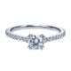 Gabriel 14 Karat Contemporary Engagement Ring ER97709W44JJ
