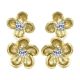 Gabriel Fashion 14 Karat Floral Stud Earrings EG12465Y45JJ