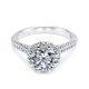 Tacori Platinum Solitaire Engagement Ring 2502RDP6
