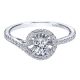 Gabriel 14 Karat Contemporary Engagement Ring ER97718W44JJ