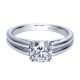 Gabriel Platinum Contemporary Engagement Ring ER8136PTJJJ