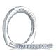 A.JAFFE Art Deco Collection 18 Karat Diamond Wedding Ring MRS452 / 29