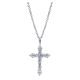 Gabriel Fashion Silver Faith Cross Necklace NK3557SV5JJ