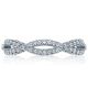 HT2528B Platinum Tacori Ribbon Diamond Wedding Ring