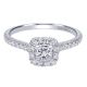 Gabriel 14 Karat Victorian Engagement Ring ER911792S1W44JJ