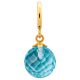 Endless Jewelry Sky Blue Love Drop Gold Plated Charm 53451-2