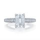 HT2553EC85X65 Platinum Tacori Classic Crescent Engagement Ring