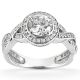 Taryn Collection Platinum Diamond Engagement Ring TQD 0668