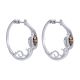 Gabriel Fashion Silver Hoops Hoop Earrings EG12034SVJMC