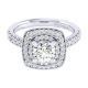 Gabriel 14 Karat Perfect Match Engagement Ring ER039B4AFW44JJ