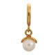 Endless Jewelry White Wish Pearl Gold Plated Charm 53353-1